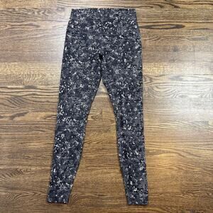 Lululemon Leggings Womens 8 Black Align High Rise Pant Blossom Overlay Starlight